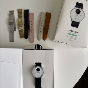Withings Scanwatch with 6 additional straps